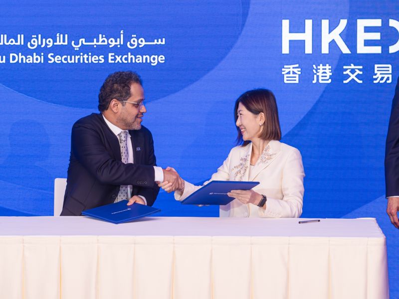 Abu Dhabi Securities Exchange (ADX) signs MOU with Hong Kong Exchanges and Clearing Limited (HKEX) to expand collaboration and market connectivity