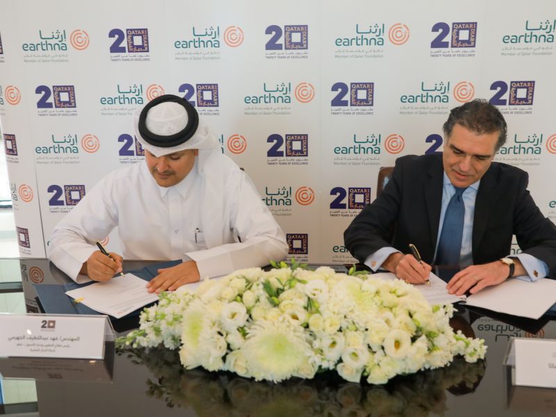 Qatar Foundation’s Earthna and Qatari Diar Sign MoU to Advance the Arid Cities Network