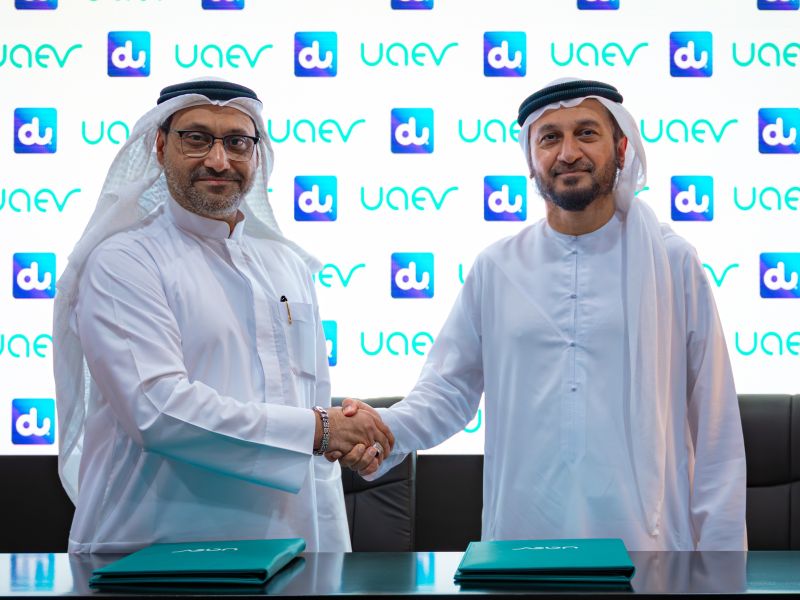 du and UAEV sign strategic partnership to accelerate EV charging adoption across the UAE