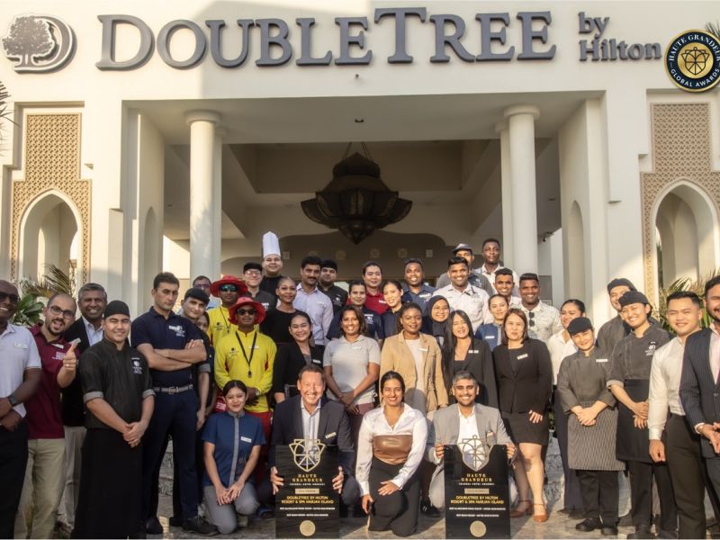 DoubleTree by Hilton Resort & Spa Marjan Island Secures Two Prestigious Accolades at the Haute Grandeur Global Awards 2025