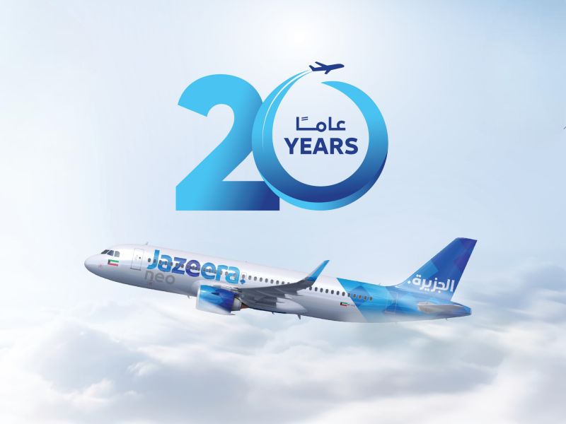 Jazeera Airways ‘Buy 1 Get 1 Free’ Offer to Celebrate 20 Years of Flying