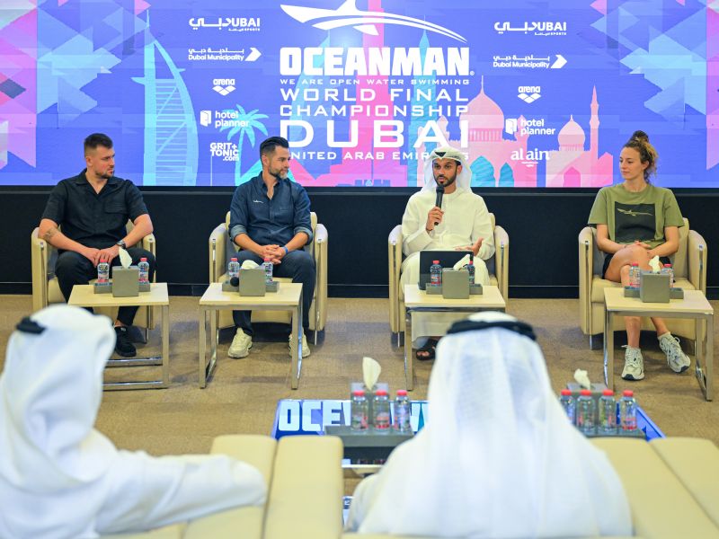 2800 سباحًا وسباحة يتنافسون في النهائيات العالمية لبطولة أوشن مان في دبي ‎