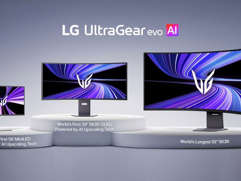 إل جي تكشف عن مجموعة شاشات UltraGear Evo التي توفر تجربة محسنة للألعاب بدقة 5K مع أول تقنية ترقية بالذكاء الاصطناعي في العالم