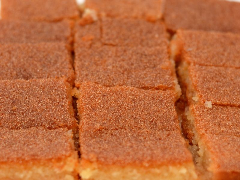 بسبوسة رمضان بالقشطة بدون فرن