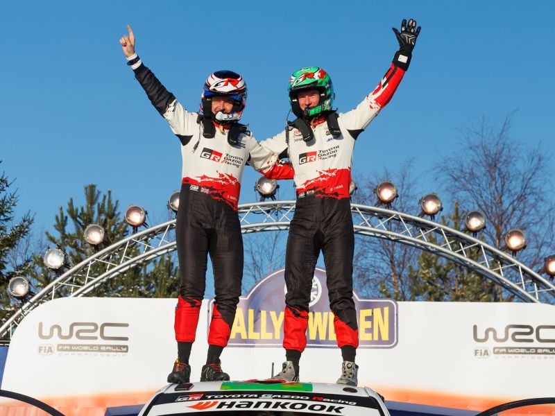 TOYOTA GAZOO Racing Dominates Rally Sweden with 1-2-3-4 Finish