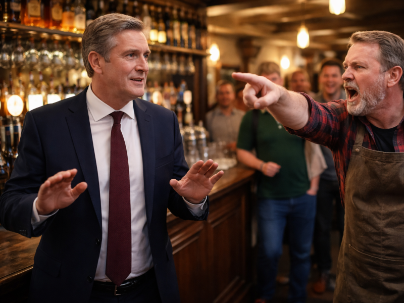 عندما قام مالك حانة بطرد رئيس الوزراء البريطاني كير ستارمر