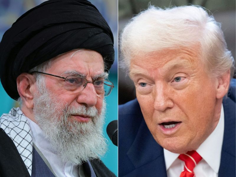 Trump and Khamenei 