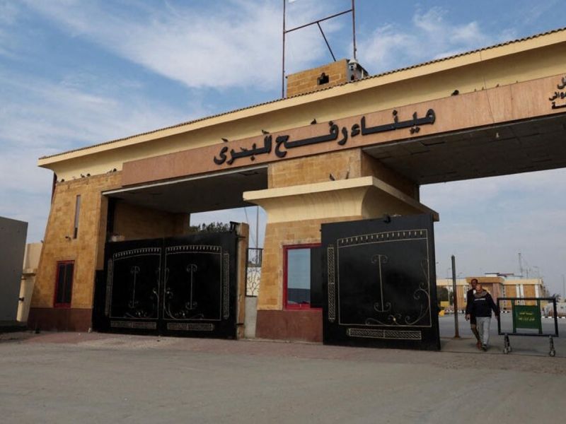 صورة حصرية لمعبر رفح 