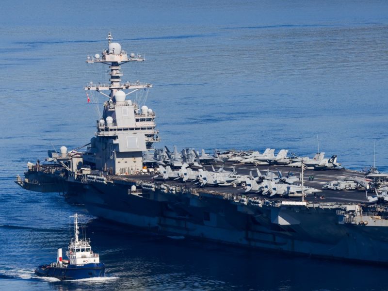 Two U.S. sailors injured in fire aboard USS Gerald R. Ford 