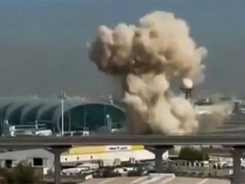 Drone strike sparks fire at Dubai international airport, halting flights