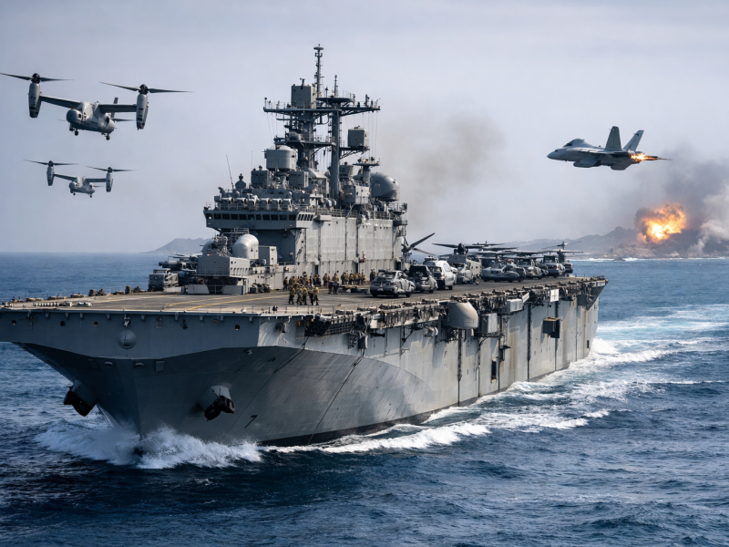 سفينة USS-Tripoli:نحو الشرق الأوسط
