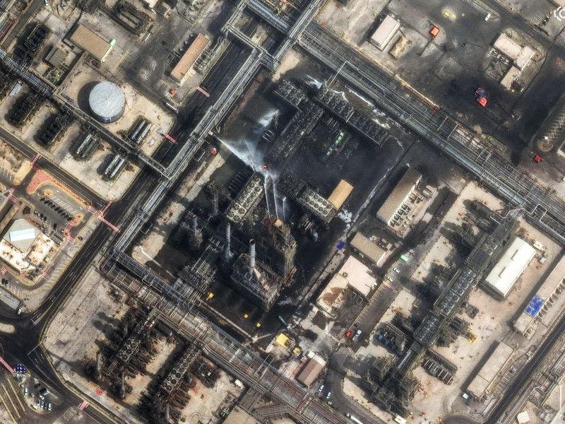 Drone strikes hit Gulf energy sites, severe damage reported at Saudi refinery