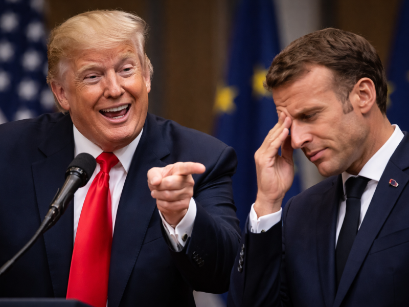 “ترامب يوجه إهانات صادمة لماكرون: زوجته تعامله بأسلوب سيء!”
