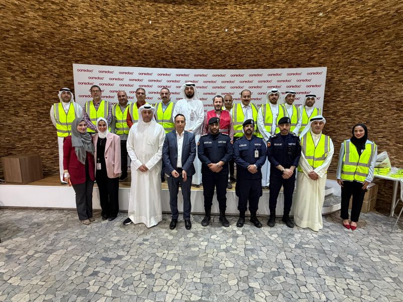 Ooredoo Kuwait awarded top safety rating after successful emergency evacuation exercise