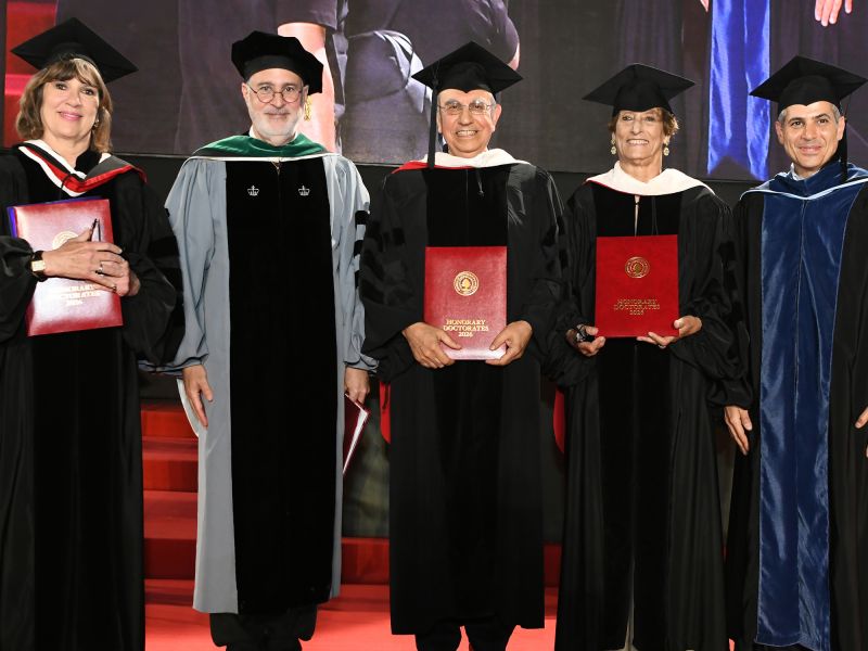 AUB Celebrates 756 Graduate and Medical Scholars and Confers Honorary Degrees on Three Luminaries