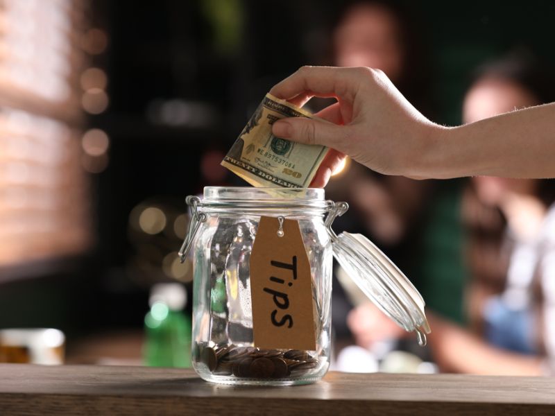 Tip jar