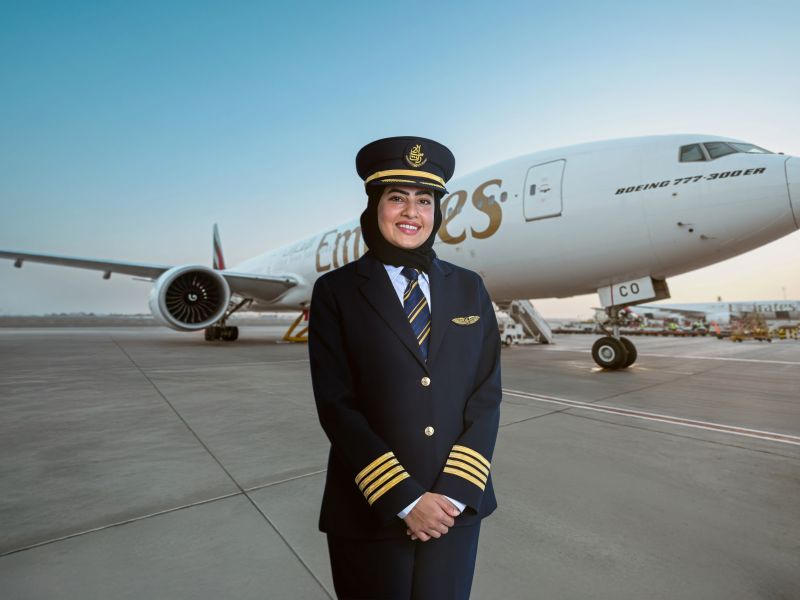 Emirates promotes its first Emirati female captains, inspiring the next generation of women in aviation