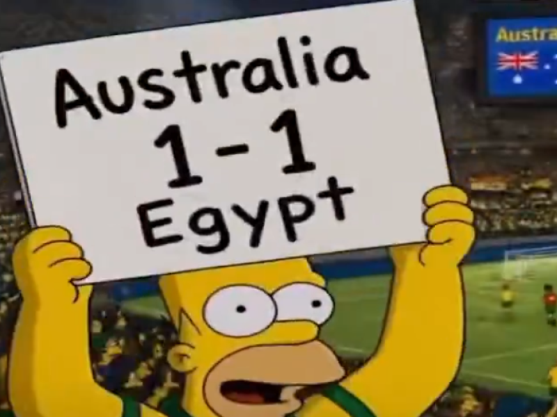 The simpsons' Egypt world cup 'Prediction' takes social media by storm
