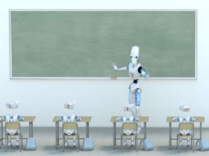 3D Rendering of Robot School