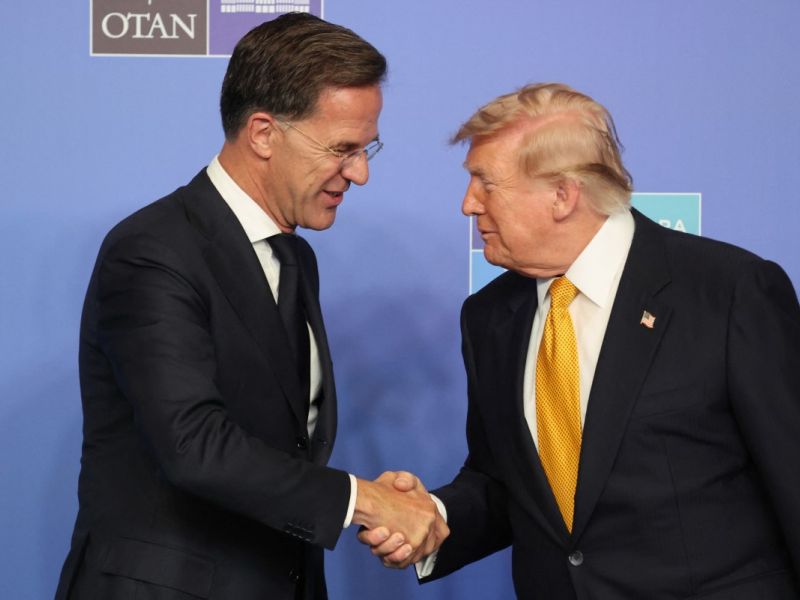Trump with NATO Secretary General Mark Rutte