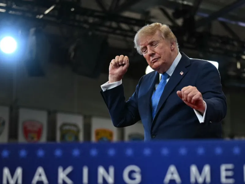 Trump dancing