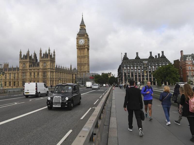 With Big Ben in the background, Emariti cars have been rife in roaming the streets of London (AFP/File Photo)	