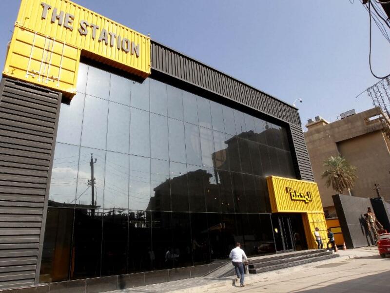 Iraqis attend a meeting at "The Station", Baghdad's incubator for would-be entrepreneurs, in the Iraqi capital on November 17, 2018.
SABAH ARAR / AFP