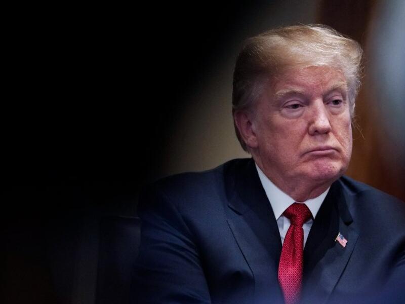 In this file photo taken on Feb. 06, 2018 US President Donald Trump attends a roundtable discussion on the MS-13 gang in the Cabinet Room of the White House in Washington, DC. U.S. President Donald Trump is refusing to declassify a high-profile memo written by Democratic lawmakers about the Russia probe.
(MANDEL NGAN / AFP)
