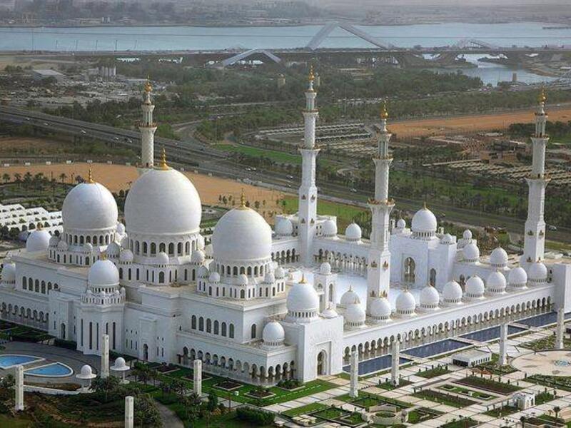 Sheikh Zayed Grand Mosque in Abu Dhabi, UAE, represents the merging of Muslim identity with UAE's prosperity and modernity. (Facebook) 