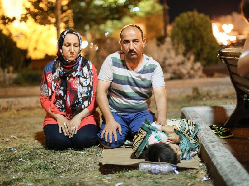 “We started receiving text messages one day. They said: ‘Give us money, or we will burn down your house.’ One night we woke up and our house was on fire. We sold everything we owned, and we left. Everyone here has been very nice to us. A priest even gave us this carpet to pray on. He told us: ‘We have the same God.’” (Lesvos, Greece)