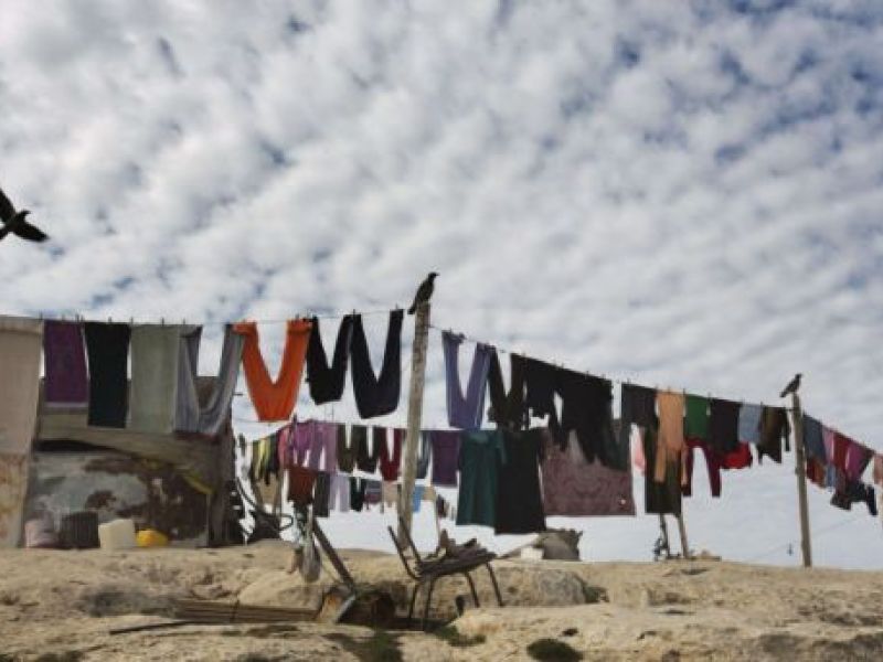 A Bedouin encampment is seen in the E1 area, between Jerusalem and the Israeli West Bank settlement of Maale Adumim, on December 3, 2012. (AFP/File)