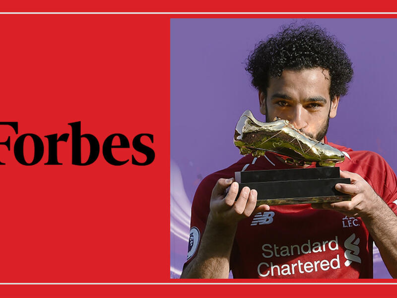 المركز 22: محمد صلاح من مصر / العمر: 26 عامًا / أكثر لاعبي كرة القدم تتويجًا بالجوائز الفردية في العالم خلال الموسم الكروي 2017-2018.