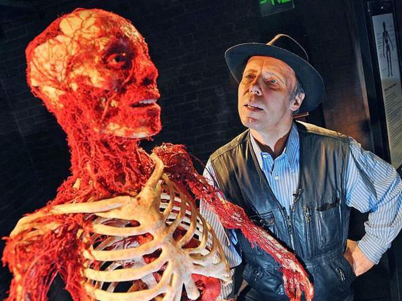 His wife revealed how Von Hagens wants to become part of his latest Body Worlds exhibition, which is due to open to the public in London this week (Shutterstock)
