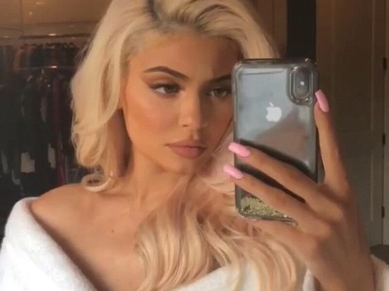 Kylie shared a number of photos in her white robe to her Instagram (Instagram)