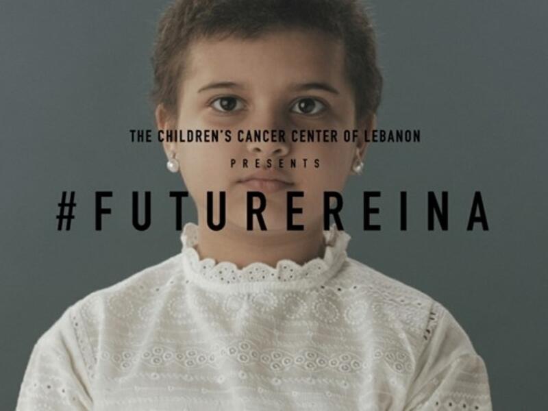 Reina, the subject of the campaign, lost her long hair due to chemotherapy.(The Daily Star/HO)