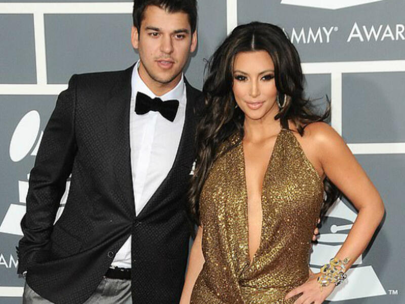 Timewarp: Rob and Kim are seen at the 53rd Annual Grammy Awards in 2011 above
