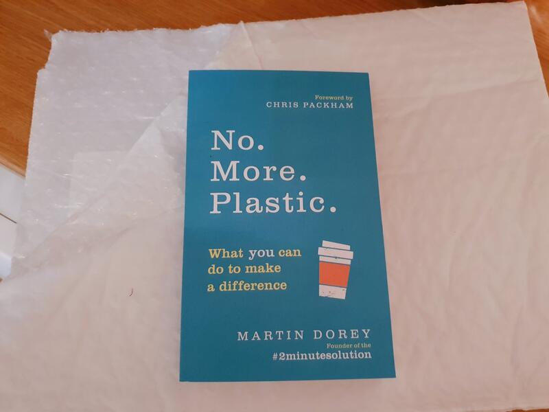 Environmentalist Martin Dorey was left stunned when each copy of his book 'No. More. Plastic' was sent out by the American distributor coated in cellophane (Twitter)