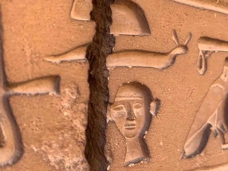 Incredible detail in these hieroglyphs in Saqqara (Twitter)
