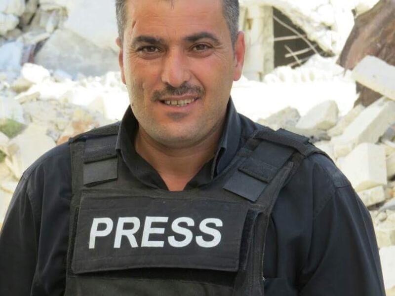 Al-Jazeera reporter Ibrahim al-Omar was killed at Termanin Idlib. (Twitter) 