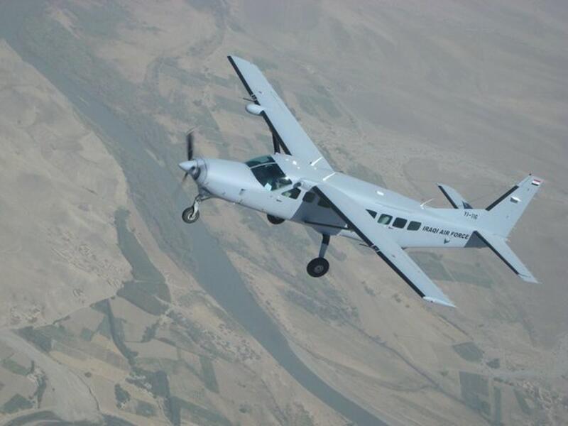 The AC-208 is based off ATK's Cessna 208 Caravan aircraft. It provides intelligence, surveillance and reconnaissance capabilities and can be armed with Hellfire missiles. (Wikimedia Commons)

