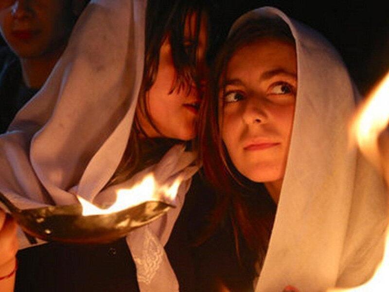 Yazidis in northern Iraq celebrating the Festival of Assembly (Twitter)