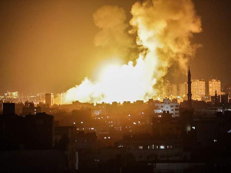 Israeli Airstrikes (Twitter)