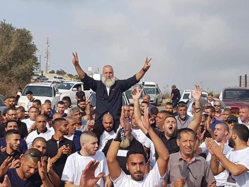 Palestinian patriot Mahmoud Jabarin after serving 30 years as a political prisoner in Israeli jails (Twitter)
