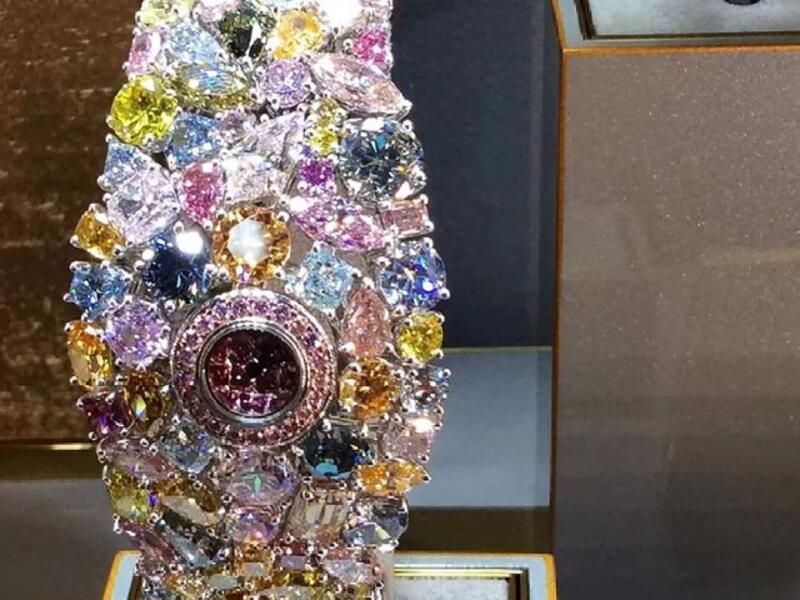 Graff Diamonds Hallucination at $55 million: Unveiled at the Baselword Watch and Jewelry Fair, this unprecedented watch is made up of 110 carats of diamonds. Diamonds of all colors. (pinterest.ca)