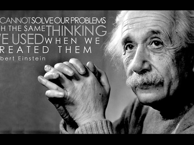 Einstein problem-solving quote 