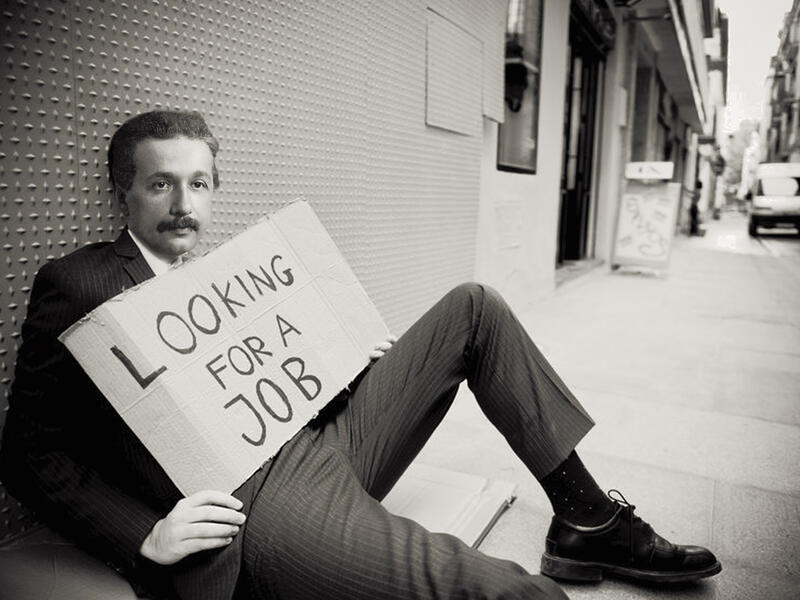 The younger Einstein