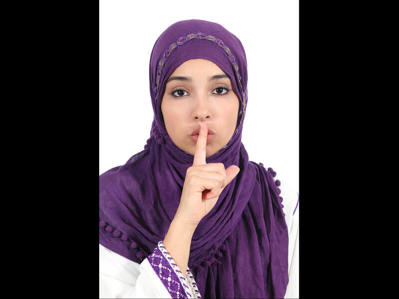 arab woman silent 