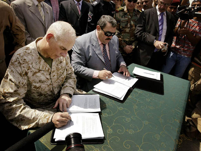 US signs anbar province to iraq 2008 