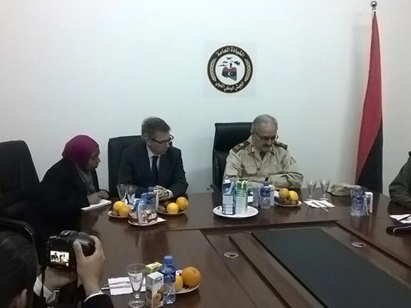 Fall 2014: The internationally-backed government in eastern Libya, which is controlled by Haftar, begins negotiations with the Islamist government of Libya Dawn, which controls western Libya. The talks, which are brokered by the UN, aim to create a unified government in order to stabilize the country. 
