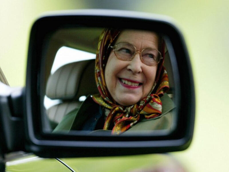 Queen Elizabeth driving